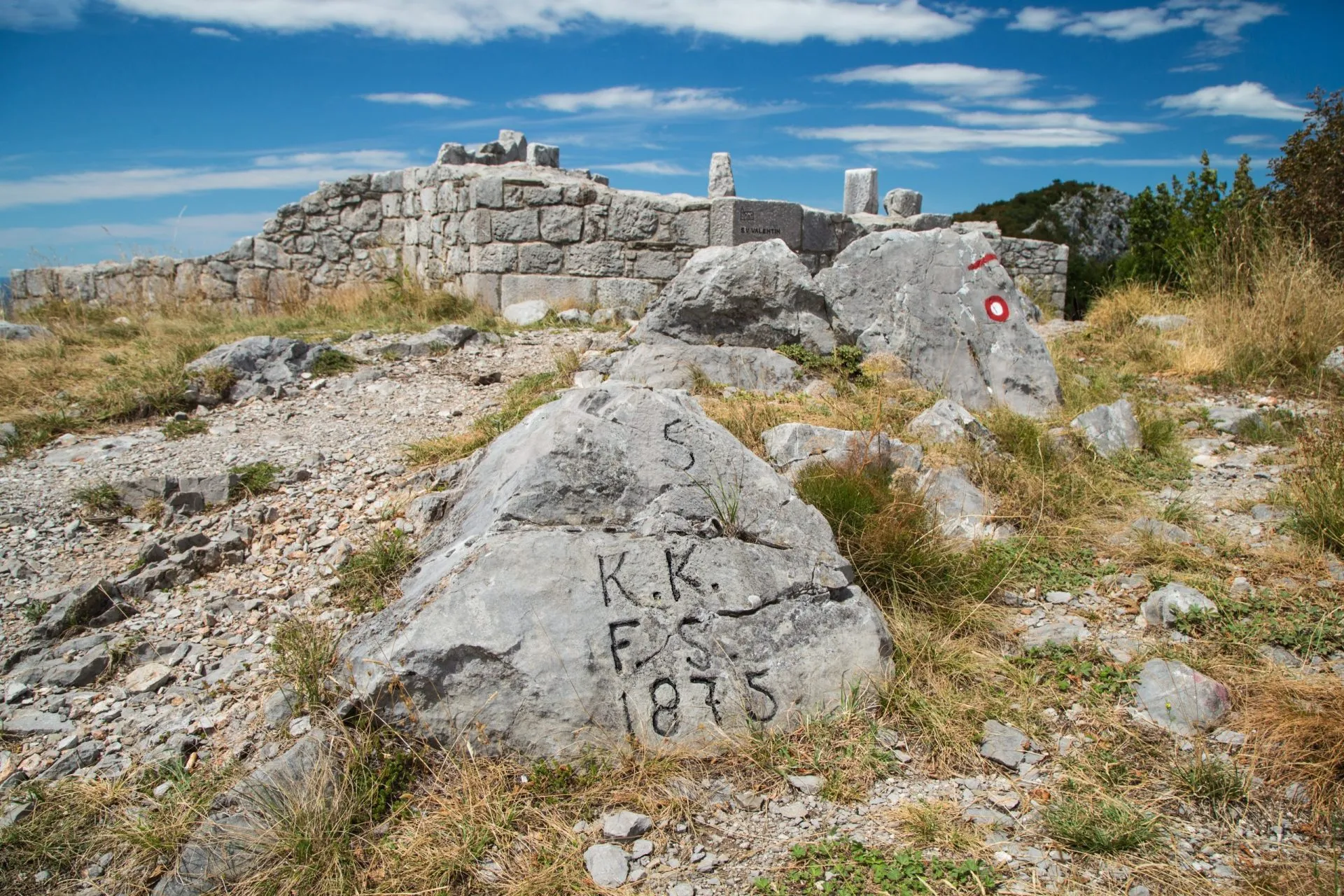 Military ruins on Hill Sabotin