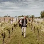 Strolling through vineyards